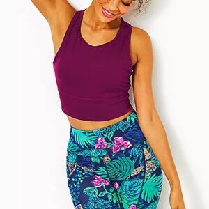 Lilly Pulitzer Mulberry Luxletic Sports Bra, size XL